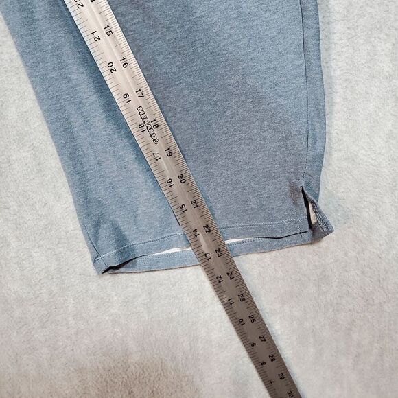 Jockey Pants Women Small Blue Polyester High Waist Drawstring Ankle Slit Pull On - Picture 4 of 9